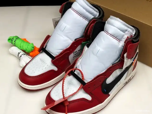 Ten Retro Chicago Jordan AA3834-101 Air The 1 Off-White 0629
